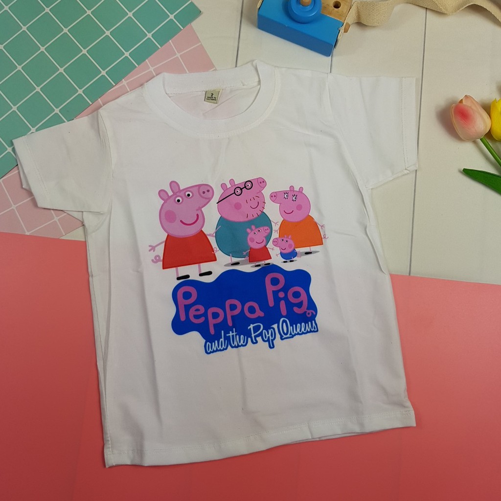 Áo thun bé gái hình Heo Peppa