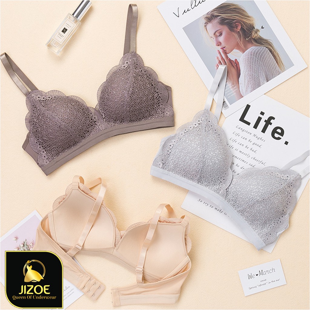 Áo ngực nữ không gọng ren hoa baby cao cấp JIZOE ALT07 | BigBuy360 - bigbuy360.vn