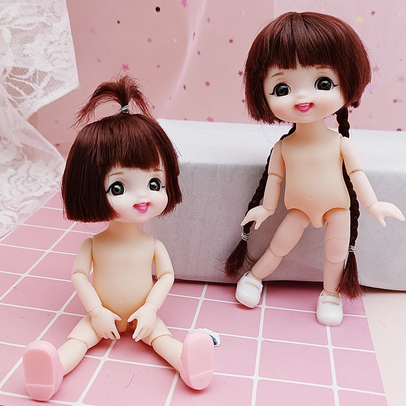 Bjd Dolls 13 Joint Naked Body Mini Doll Cute Smile Face 16cm Bjd Doll Girl Gift