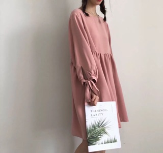 Đầm Babydoll Tay Thắt Nơ 🍂