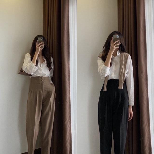 Quần baggy cạp liền 2khuy_TLO001 Amee Fashion