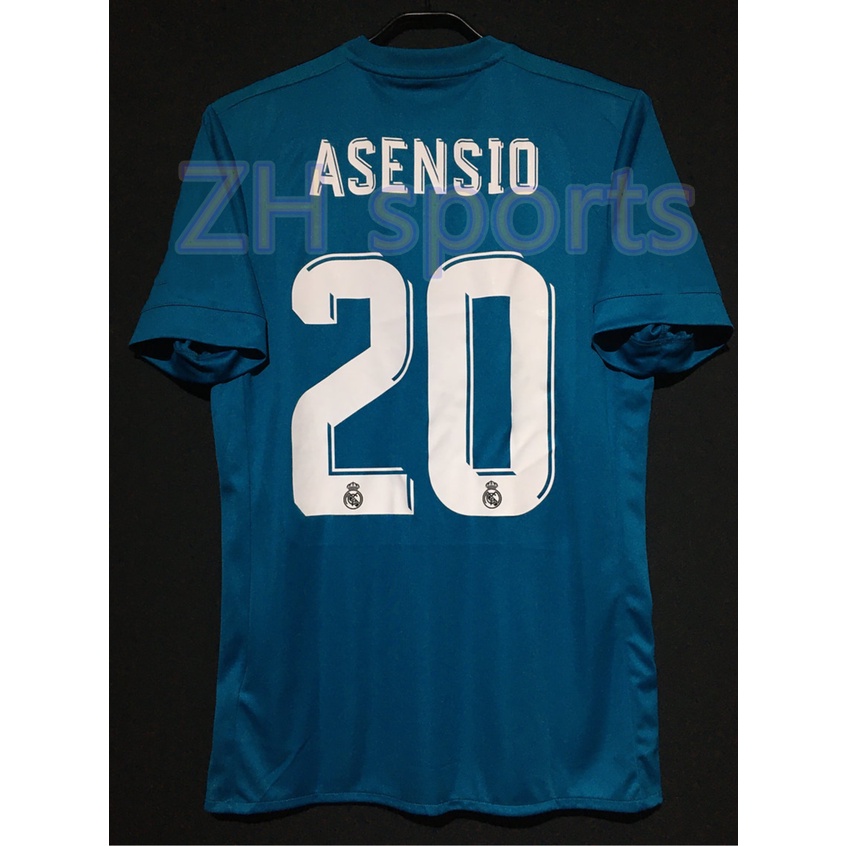 Áo Thun Bóng Đá Real Madrid 17/18 2017/2018 10ASENCIO 20 RONALDO 7