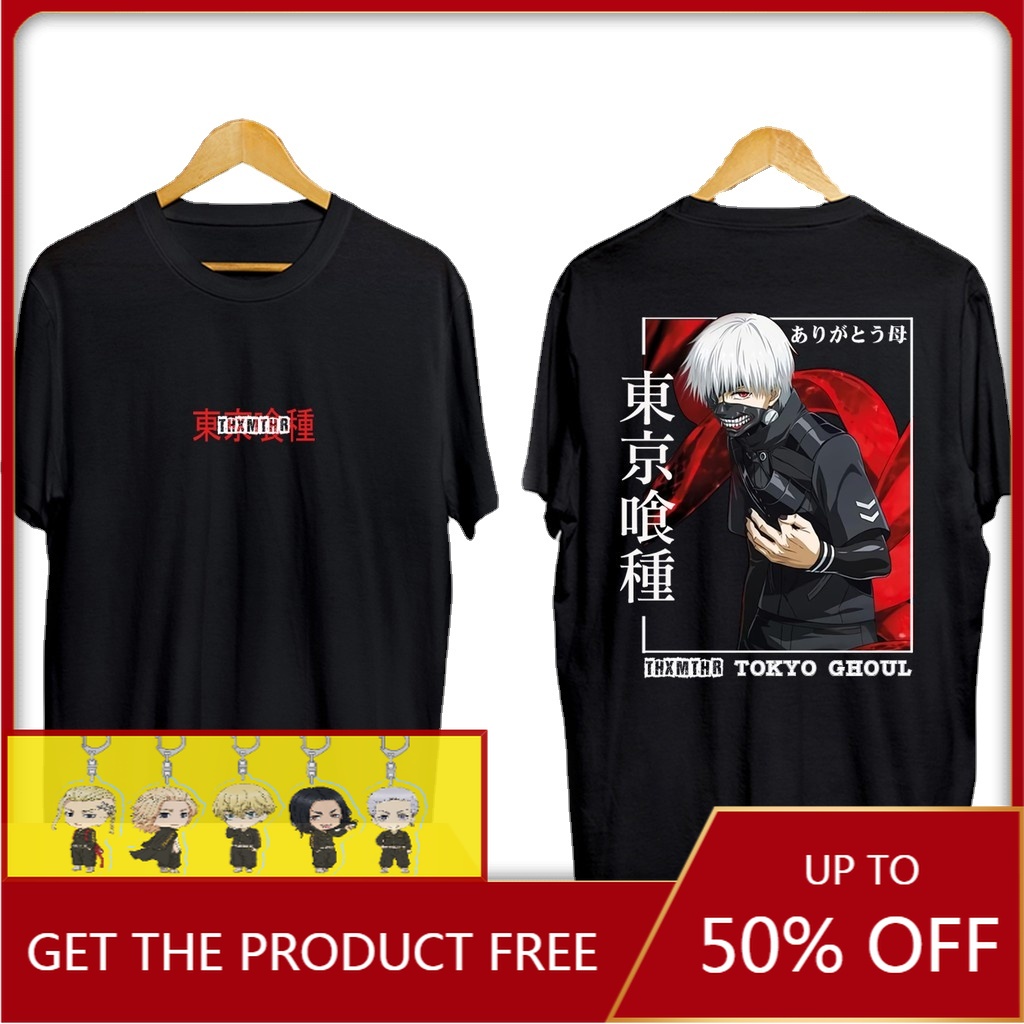 Áo thun tay ngắn hóa trang nhân vật anime Kaneki Ken GHOUL WAIFU | BigBuy360 - bigbuy360.vn