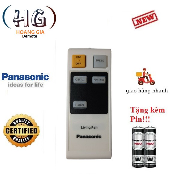 Điều khiển quạt cây, treo tường Panasonic - Quạt Panasonic F-