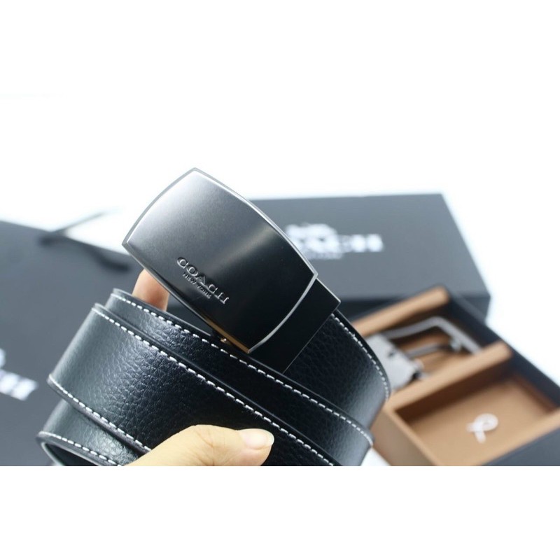 Set thắt lưng  nam 2 mặt Co@ch da thật