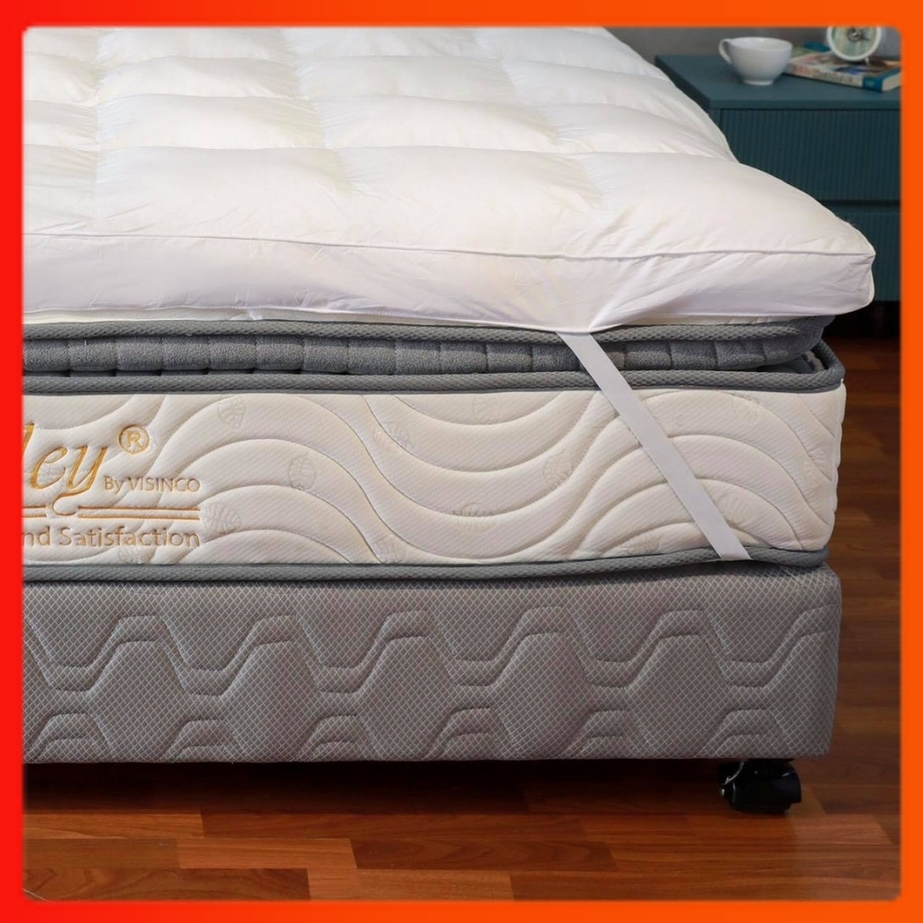 Topper Chuẩn 5 Sao, Đệm Tăng Tiện Nghi Microfiber Tấm Lót Làm Mềm Nệm 5 Sao Cosset