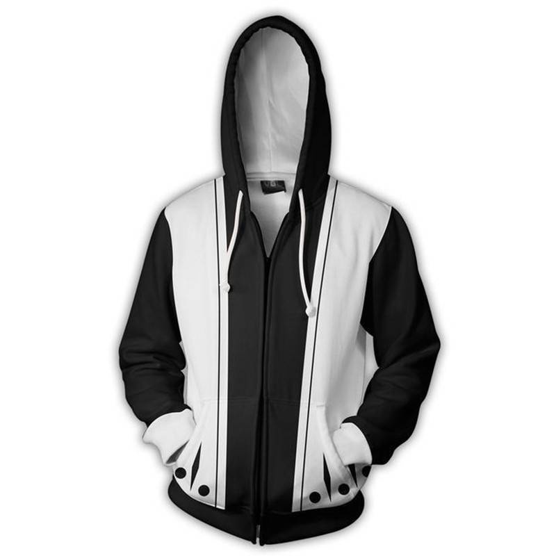 Áo Khoác Dài Tay Dáng Rộng Họa Tiết Hoạt Hình BLEACH Mặc Hóa Trang Nhân Vật Unisex