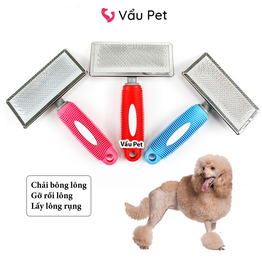 Lược chải lông cao cấp gỡ rối đánh bông lấy lông rụng chó mèo Pet Grooming