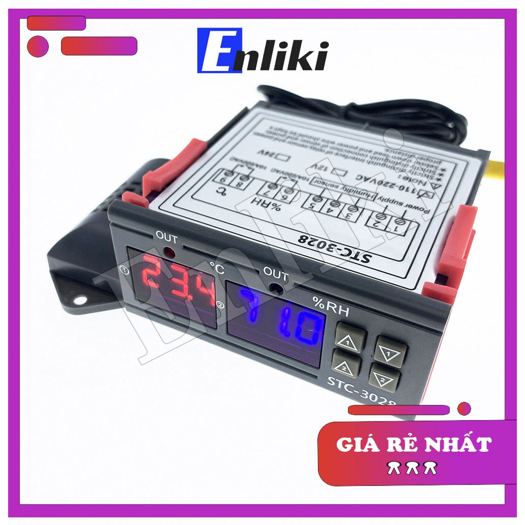 STC-3028 Mạch Khống Chế Nhiệt Độ 12VDC