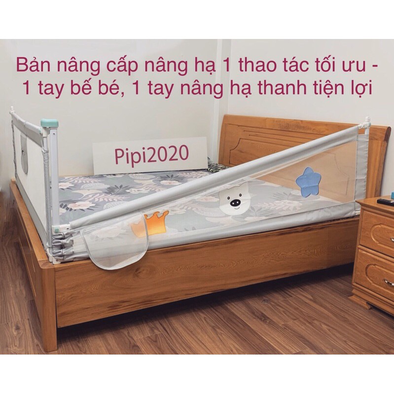 [Loại 1-Hoả tốc HN] Thanh chắn giường nâng hạ 1 bên mẫu mới nhất 1m6 1m8 2m 2m2