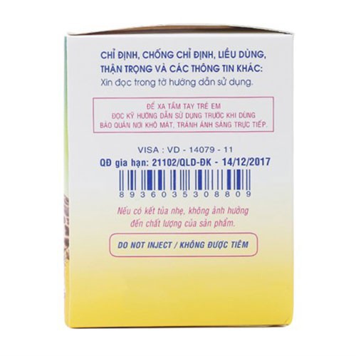 Siro Nic-Vita tăng chuyển hóa chất cho trẻ mau lớn hộp 20 ống