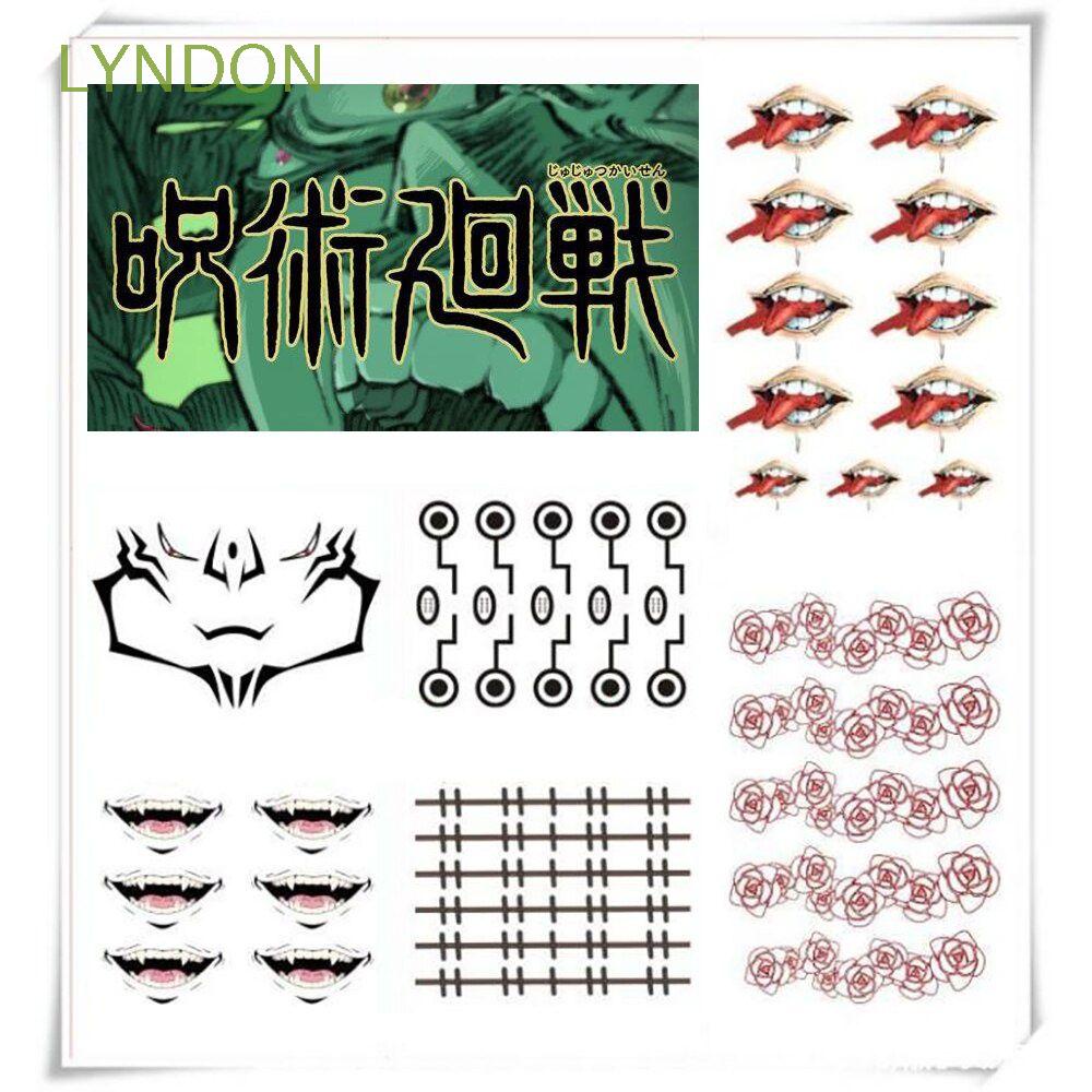 Miếng Dán Hình Xăm Tạm Thời Chống Nước Phong Cách Anime Cho Nam Nữ