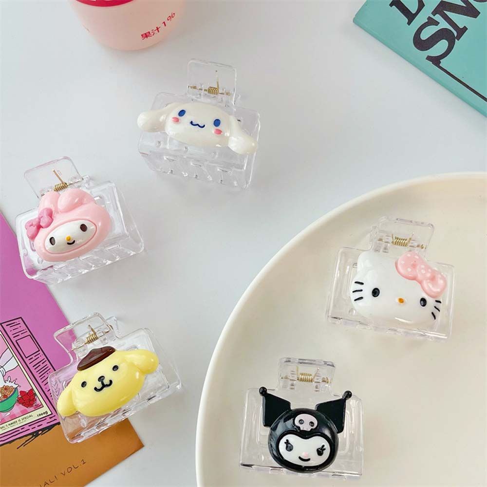 Kẹp Tóc Trong Suốt Họa Tiết Hoạt Hình Phong Cách Lolita Nhật Bản Cho Nữ