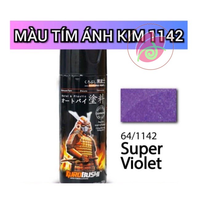 Sơn xịt Samurai màu Tím Đậm VIOLET - 1142 (400 ml)