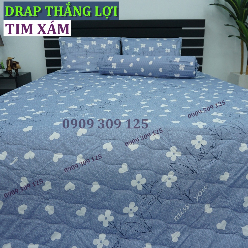 ( 5 món )bộ drap + mền Thắng lợi cotton cao cấp in logo | BigBuy360 - bigbuy360.vn