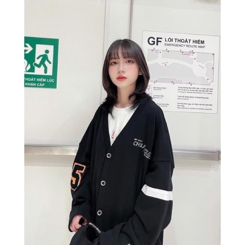 [NEW] Áo Khoác Cardigan CHILICLUP Unisex Nam Nữ 2 Mầu Form Rộng Chất Dầy Dặn( Hàng Sẵn)