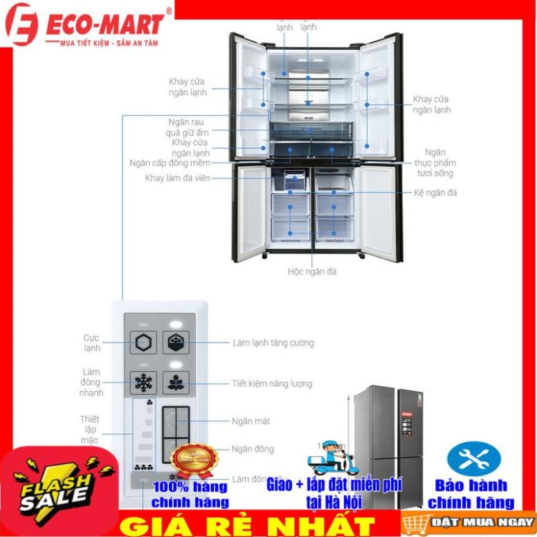 Tủ lạnh Sharp Inverter 572 lít SJ-FX640V-SL