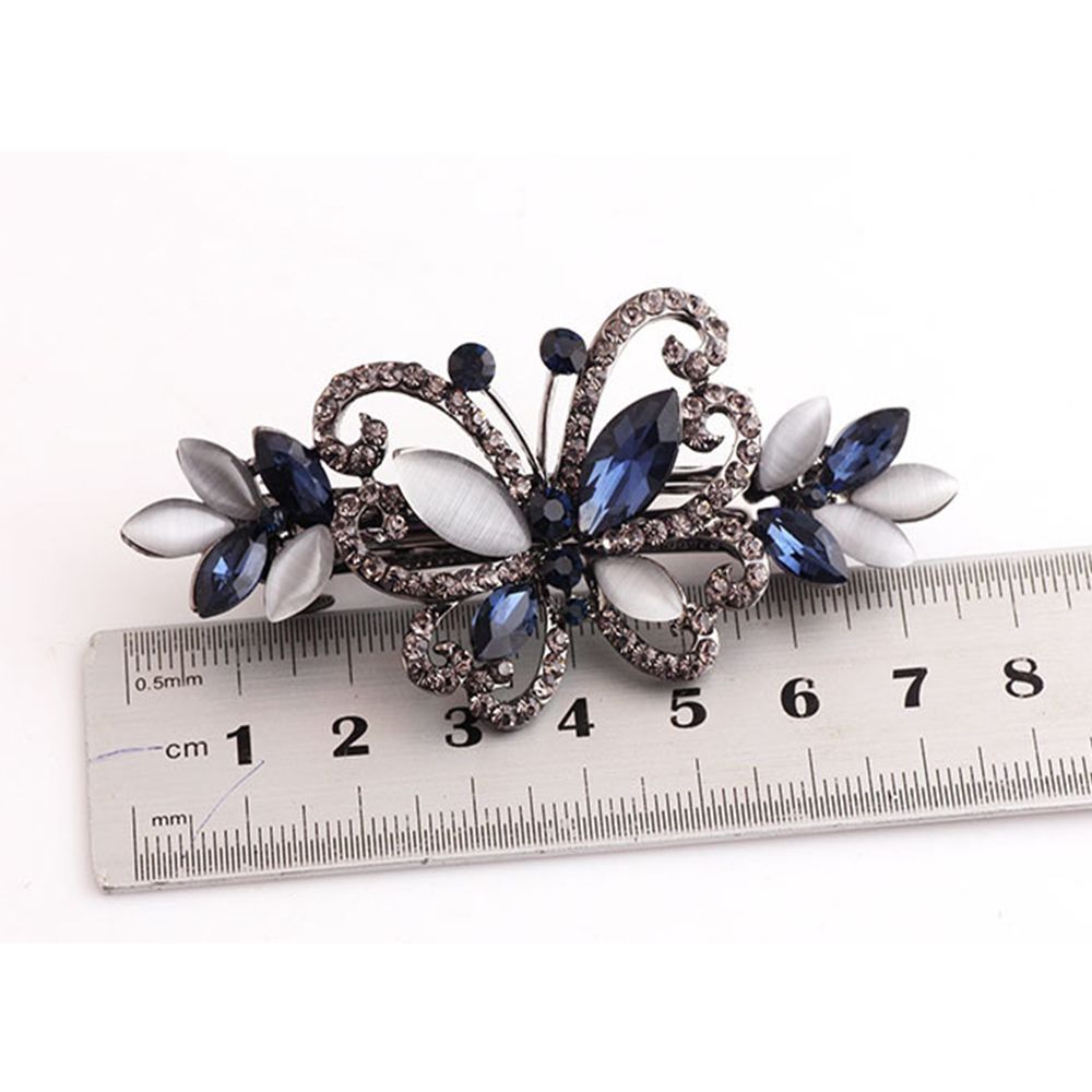 BUTTERFLY Kẹp Tóc Hình Bướm Đính Đá Thời Trang Cho Nữ