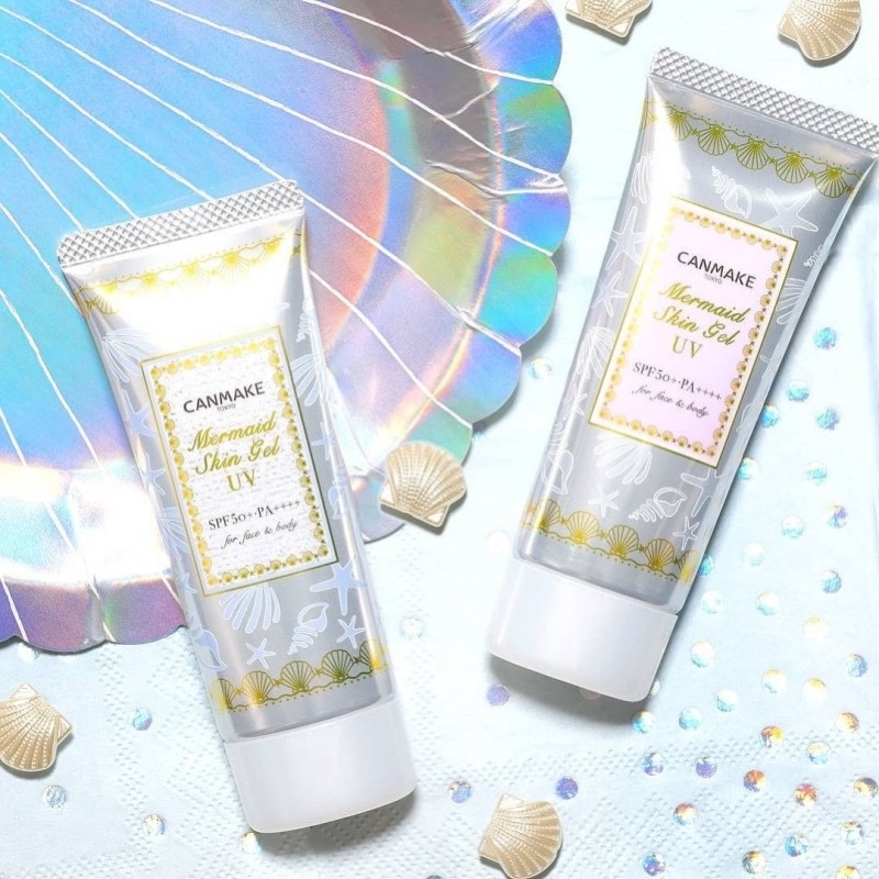 Canmake Mermaid Skin Gel UV SPF 50+ PA++++  - Gel dưỡng kiêm chống nắng lên tone không cồn