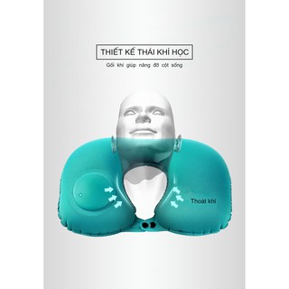 Gối bơm hơi đỡ cổ thông minh