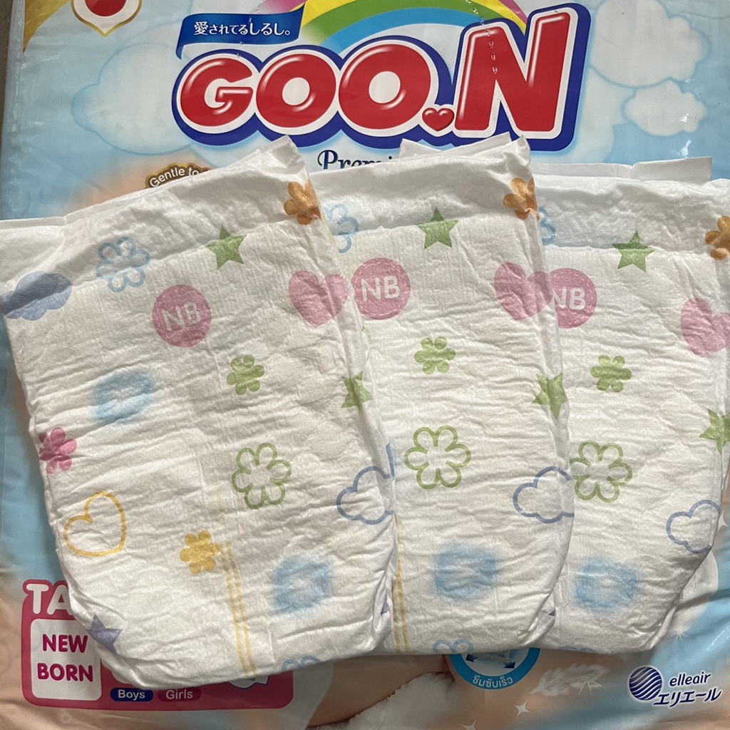 Tã dán Goon Moommy Kiss cho bé Newborn - NB 3 miếng cho bé <5kg