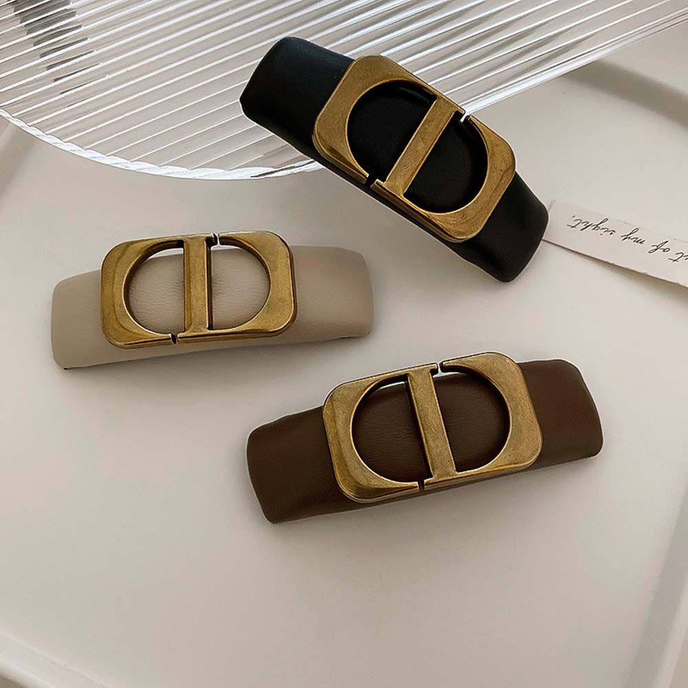 Kẹp tóc hình vuông / chữ D bằng xốp nhiều màu thời trang Hàn Quốc cá tính cho nữ