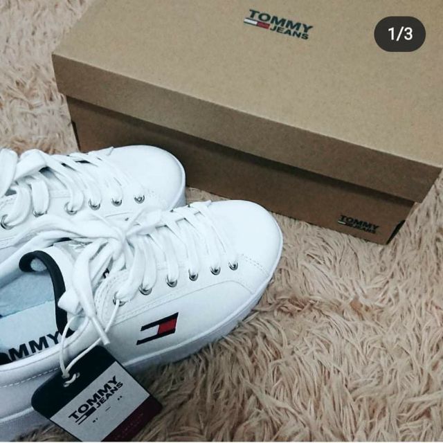 Flatform Sneakers - Tommy Hilfiger - Giày đế cao/đế bánh mì/đế độn trắng