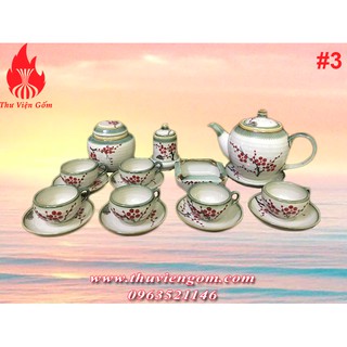 Ấm trà sứ chuẩn Bát Tràng ( Bán lẻ ấm )