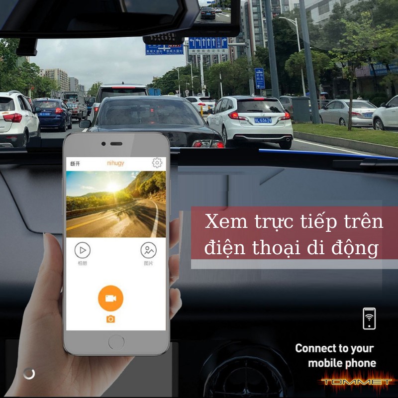 Cam hành trình V2 Wifi xem qua điện thoại cho màn android - camera hành trình ô tô cho màn android BH 12 tháng