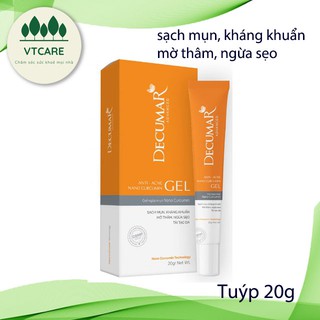 Gel ngừa mụn, mờ thâm decumar advanced tuýp 20g