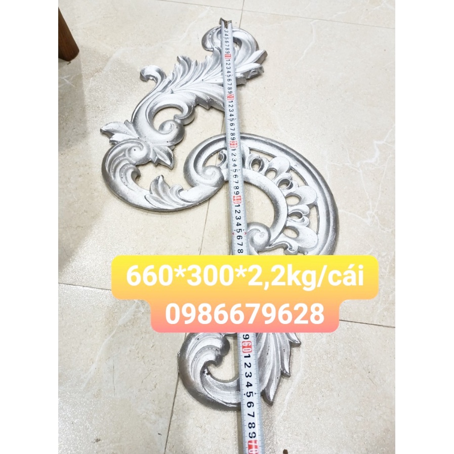 Phụ kiện nhôm đúc, phù điêu nhôm đúc trang trí cửa cổng, sân vườn