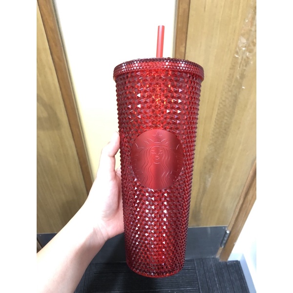 (SALE)Ly starbucks đỏ gai