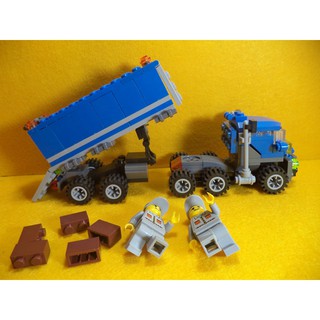 Đồ chơi lắp ráp Non Lego Xe tải xanh biển
