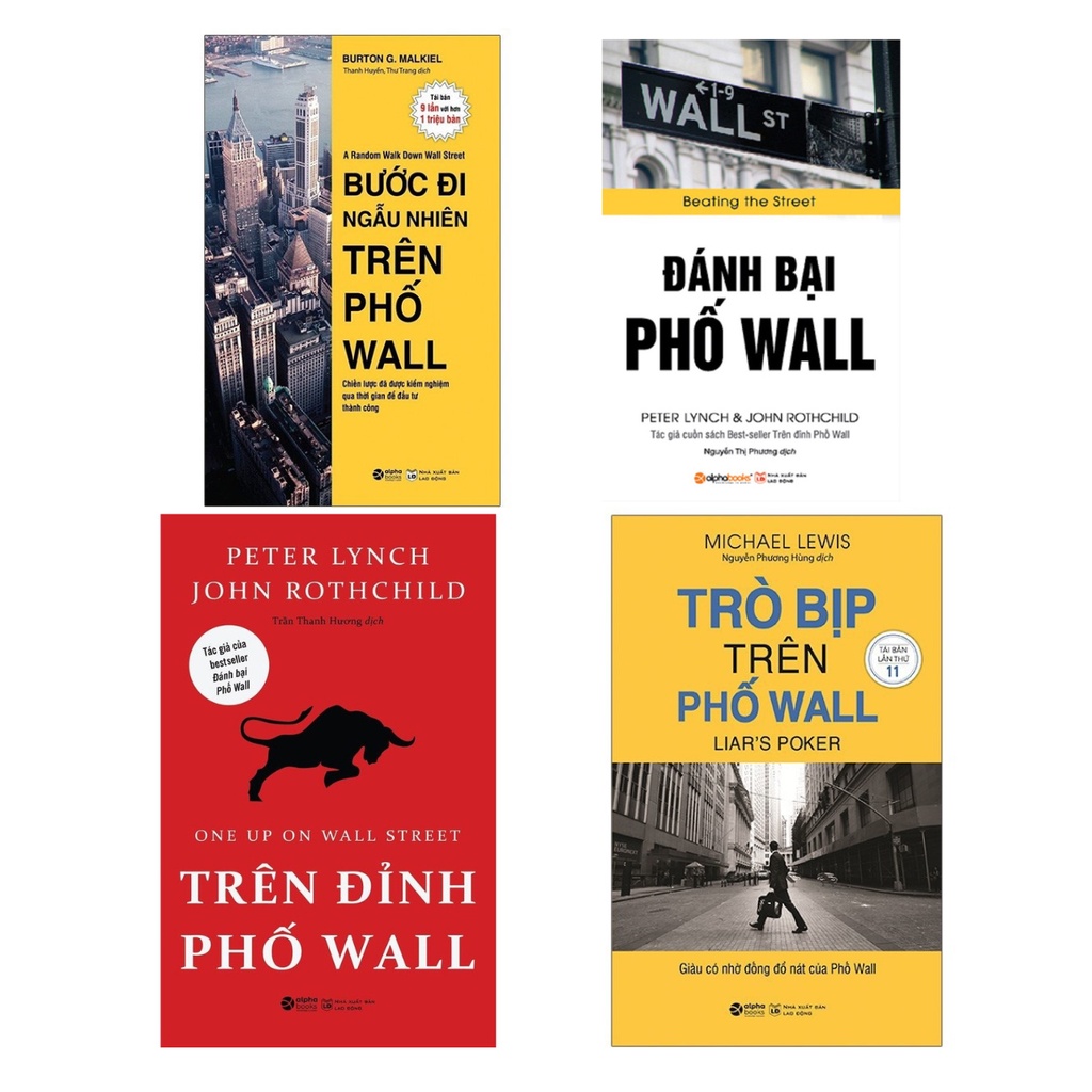 Sách Combo Phố Wall (Bước Đi Ngẫu Nhiên Trên Phố Wall + Trên Đỉnh Phố Wall + Đánh Bại Phố Wall + Trò Bịp Trên Phố Wall)