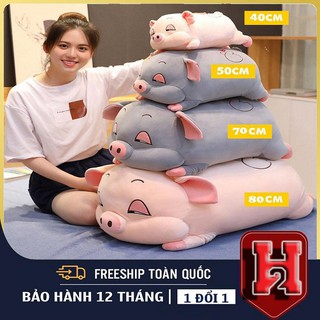 Mềm Mịn,Tròn Mập🐷Bộ Chăn Gối Văn Phòng Miniso Heo Mắt Hí Siêu Cute, Chất Liệu Nhung Mềm Mịn🐷
