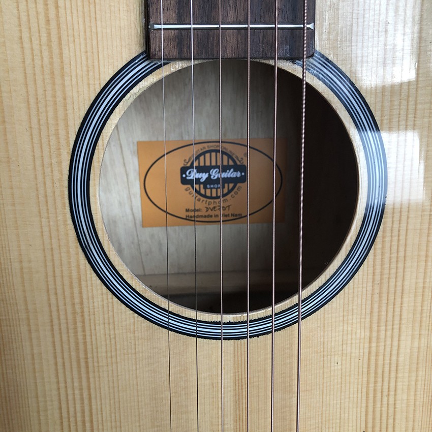 Đàn guitar acoustic DVE70 D màu gỗ Tặng kèm Bao da và phụ kiện