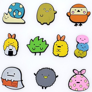 Combo jibbitz, nút gắn dép, sticker lò xo