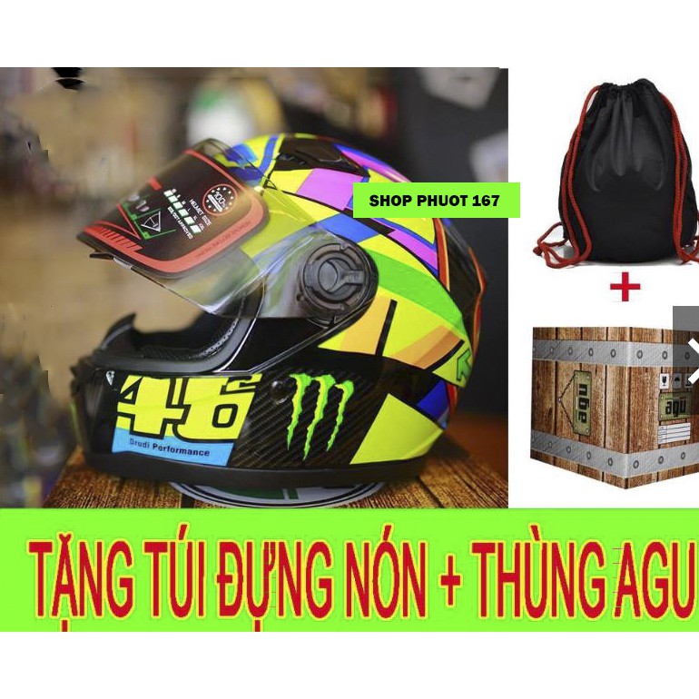 Túi đựng nón Fullface AGU, vật dụng cần thiết cao cấp