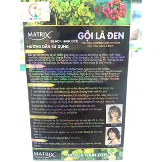 Gội là đen MATRIX(gói)-Amipharma ✅CÓ BILL✅
