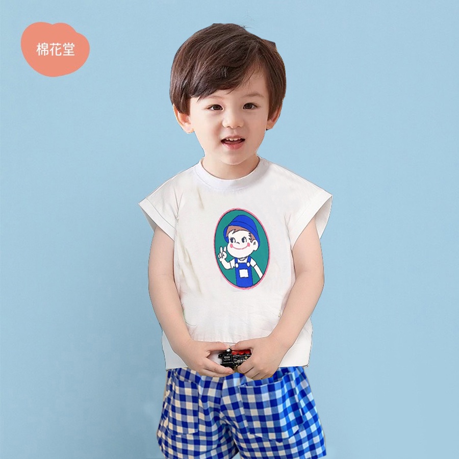 Bộ quần áo ngắn tay 3 lỗ bé trai KEYER KIDS chất cotton trẻ em (6 tháng - 5 tuổi) hình in hoạt hình SZ41