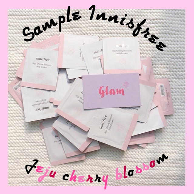 Sample Innisfree kem dưỡng trắng / ẩm nâng tone Jeju cherry blossom Tone up / Jelly Cream