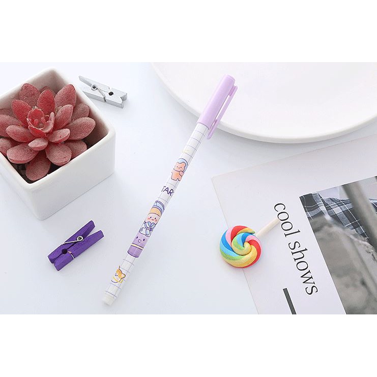 Bộ 6 Bút Gel Mực Đen Hình Phi Hành Gia H195