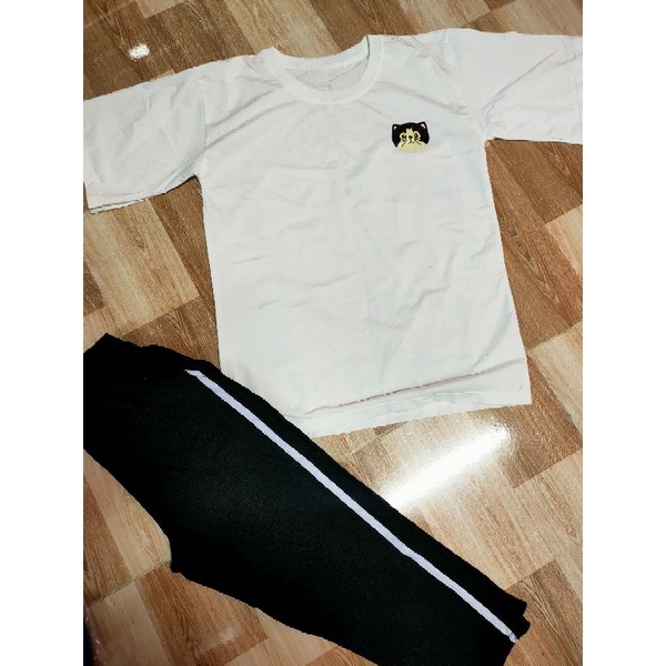 Bộ thun cotton tay ngắn quần lửng