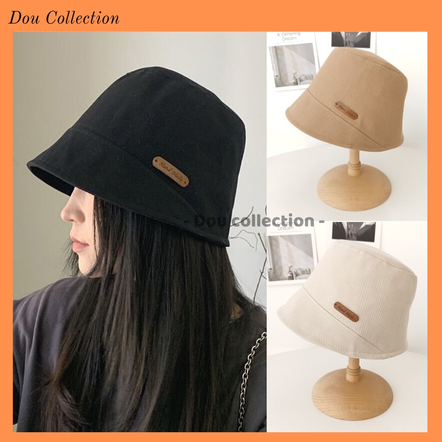 [Nowship2h] Mũ bucket (Mũ xô) Unisex Retro Trơn Phong Cách Nhật Bản - Chất Liệu Cotton - Handmade - Mã NV045