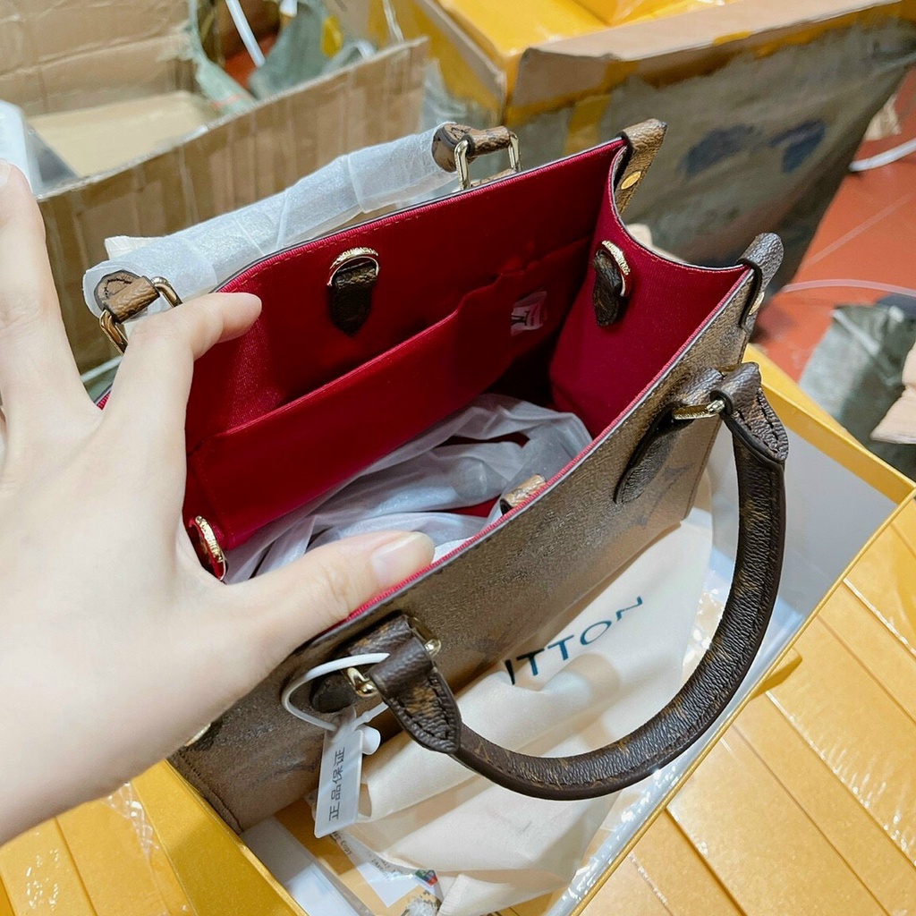 Túi xách lv size to chất da dày dặn họa tiết sang