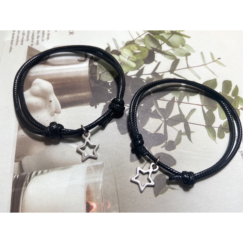 Set 2 Vòng tay dây mặt ngôi sao