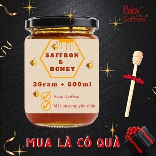 SAFFRON NGÂM MẬT ONG GIÚP NGỦ NGON, SÂU GIẤC 3gr Saffron + 500ml mật ong