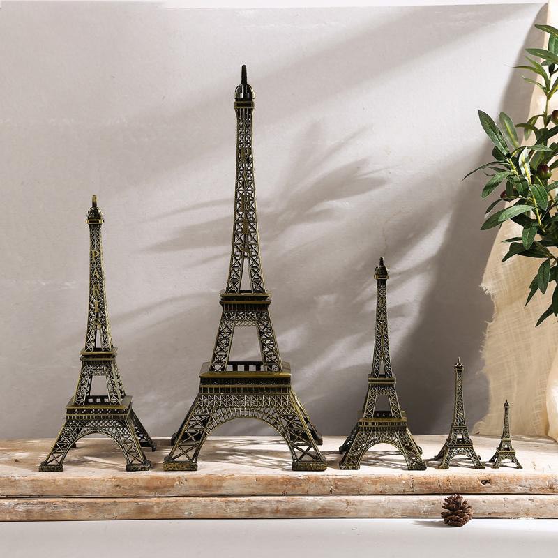 MÔ HÌNH THÁP EIFFEL BẰNG THÉP KHÔNG GỈ CAO CẤP kích thước 32cm, 38cm, 48cm