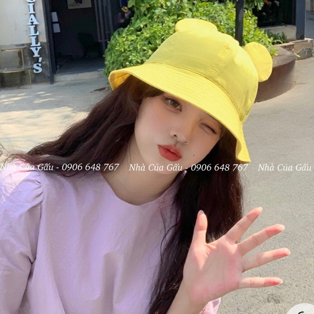 Mũ bucket vải cotton cao cấp, chất mịn cực