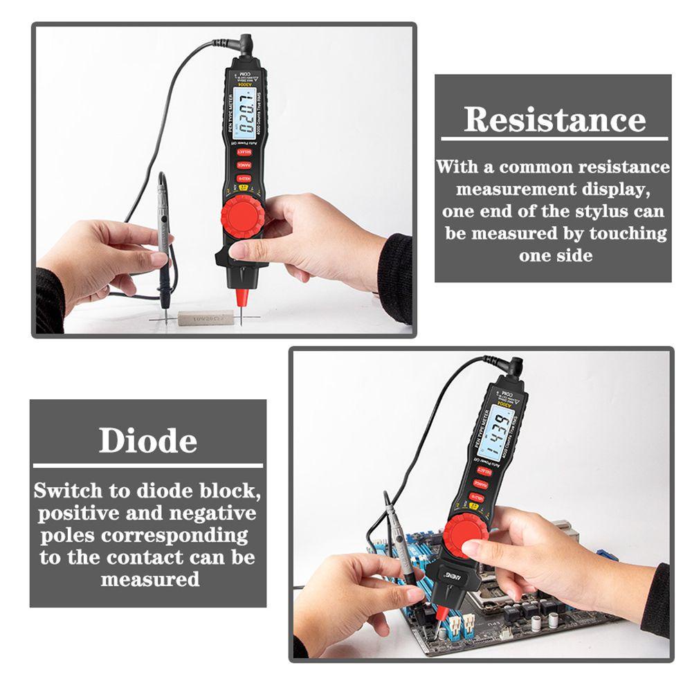 Đồng Hồ Vạn Năng Kỹ Thuật Số WTTLE Không Tiếp Xúc Điện Áp AC / DC Đếm 4000 Số Chuyên Nghiệp